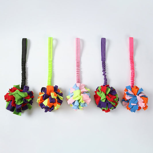 Petkin - Interactive Plush Ball Dog Toy with Strap