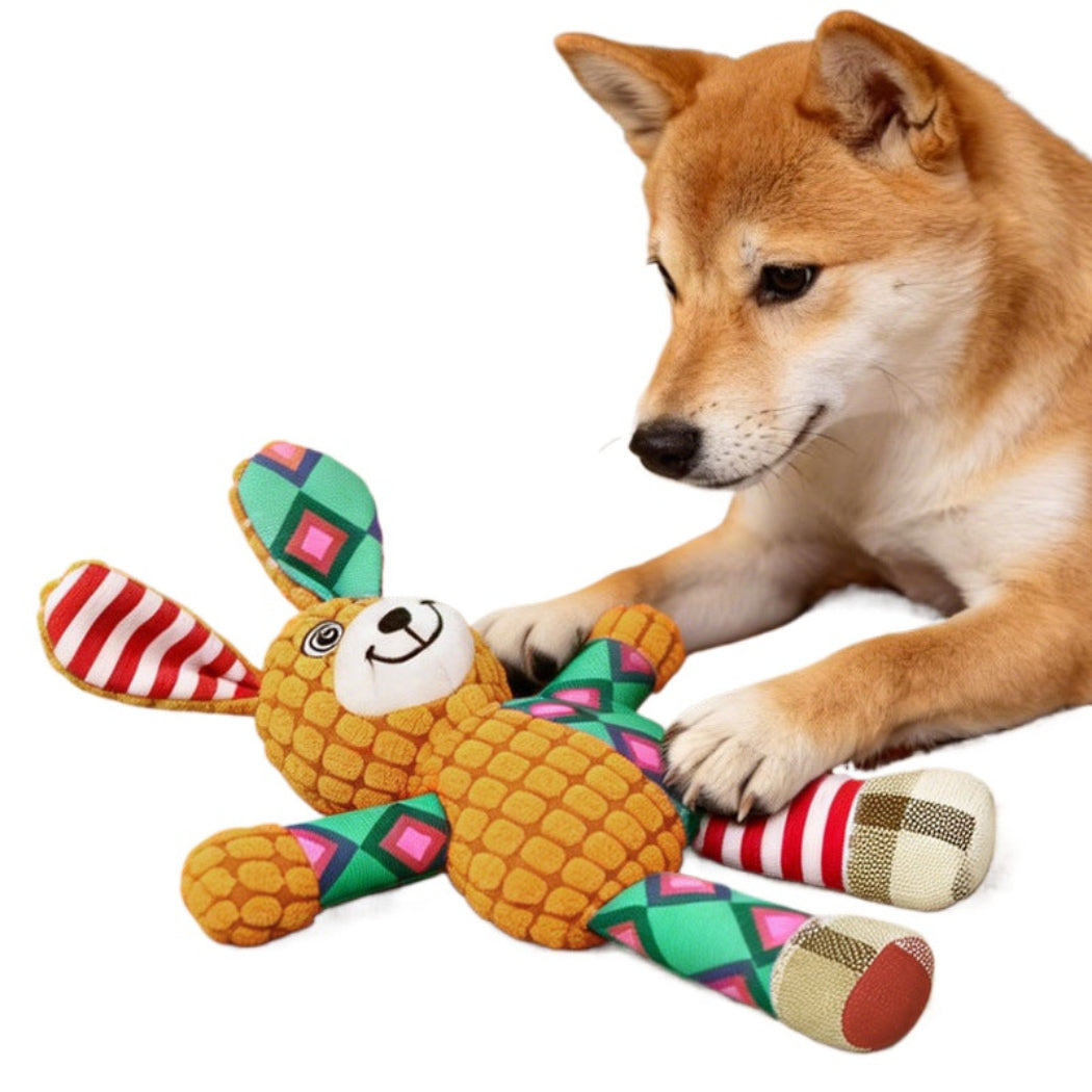 Petkin - Plush Animal Character Dog Toy