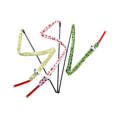 Moo - Big-Eyed Snake Wand Cat Toy