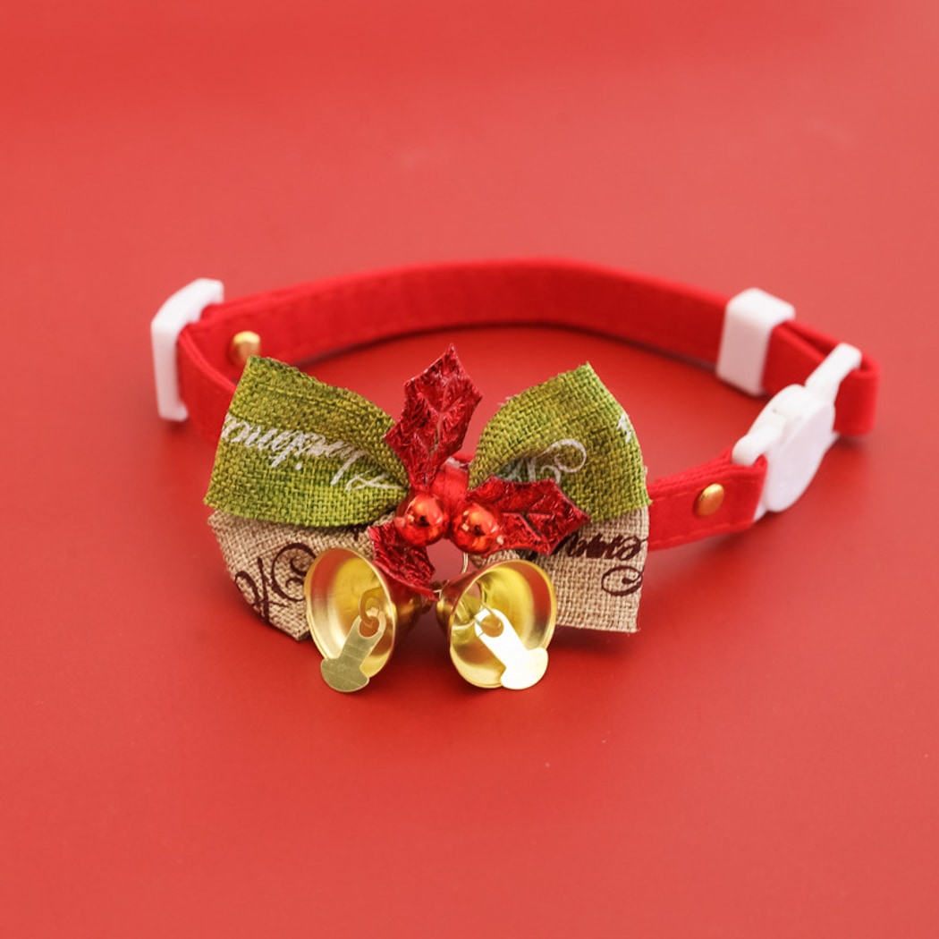 Christmoo - Christmas Bow Bell Cat Collar