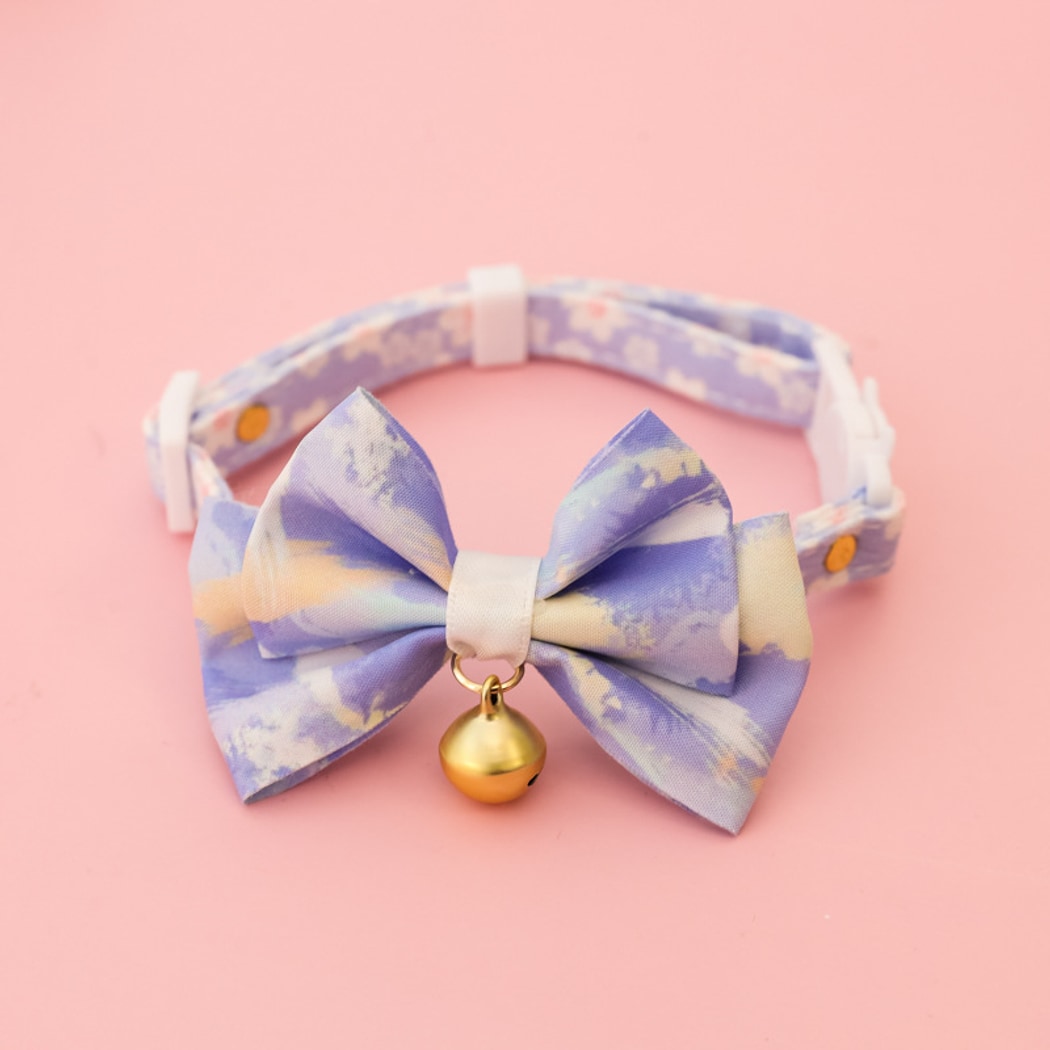 Mokka - Adjustable Bow Tie Bell Pet Cat Collar