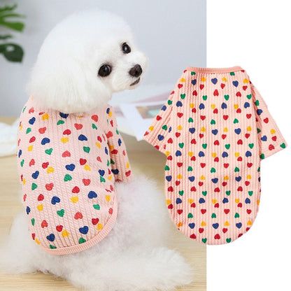 Ozzie - Heart Print Long Sleeve Dog Clothing