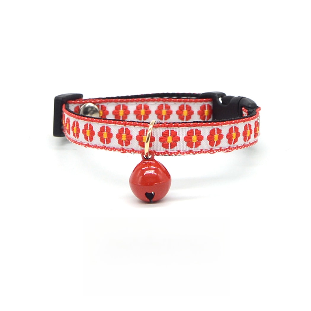 Mokka - Playful Red Trendy Prints Pet Collar