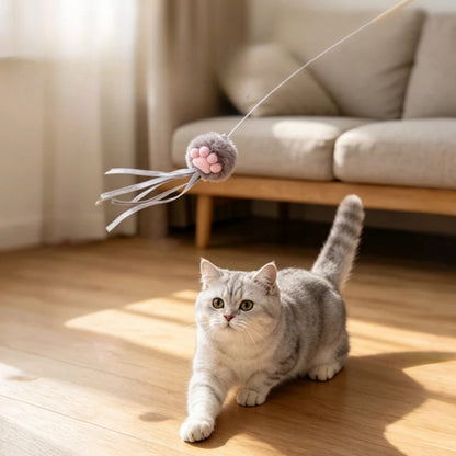 Moo - Cat Paw Tassel Teaser Wand