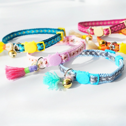 Mokka - Check Bow Breakaway Cat Collar