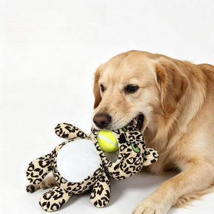 Petkin - Animal Print Plush Squeaky Dog Toy