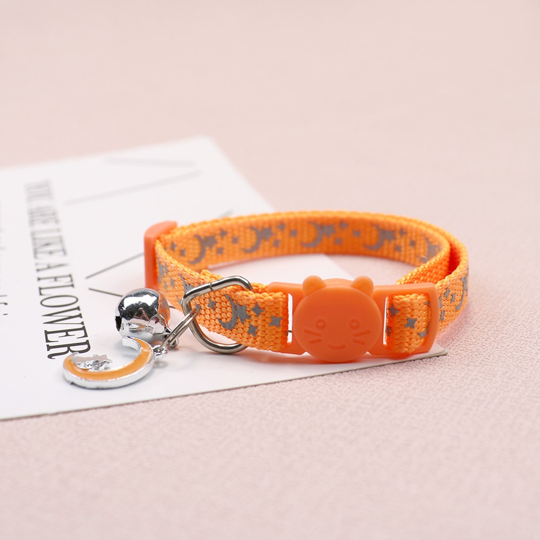 Mokka - Simple Star and Moon Print Pet Collar