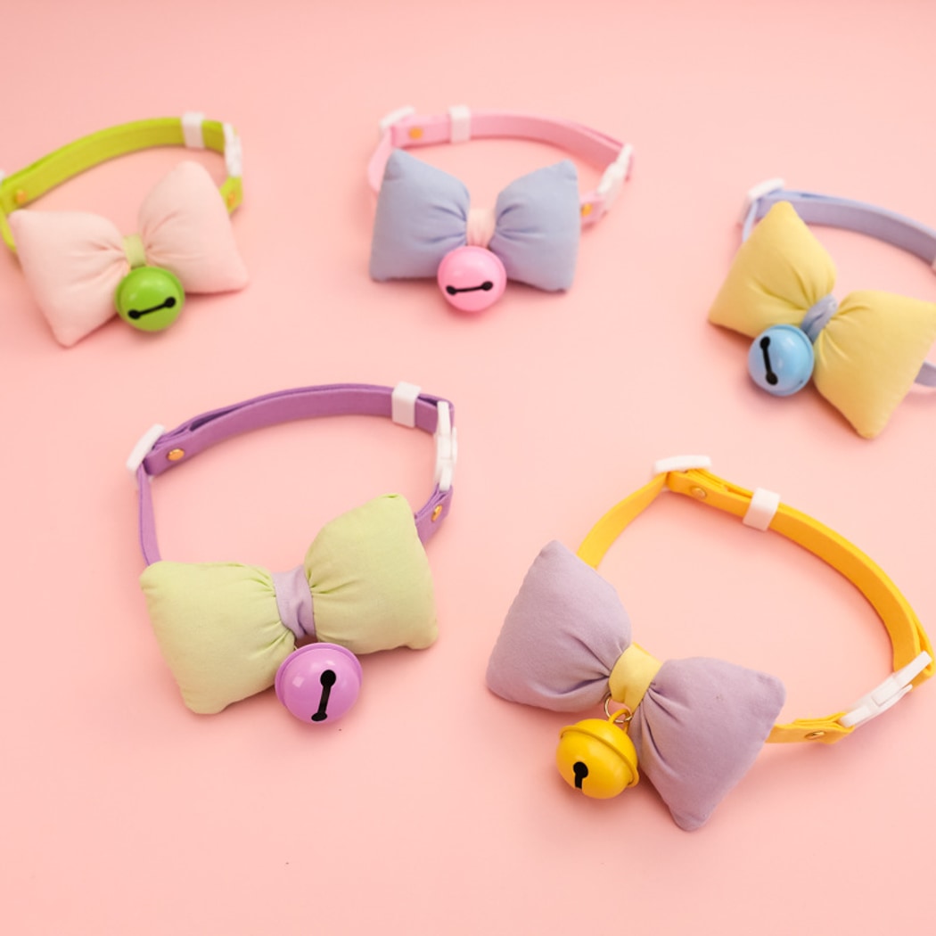Mokka - Bow Bell Adjustable Cat Collar