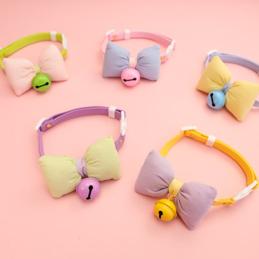 Mokka - Bow Bell Adjustable Cat Collar