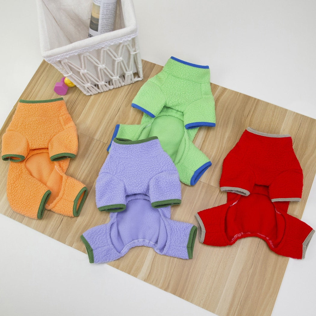 Ozzie - Contrast Trim Four-Legged Dog Jumpsuit