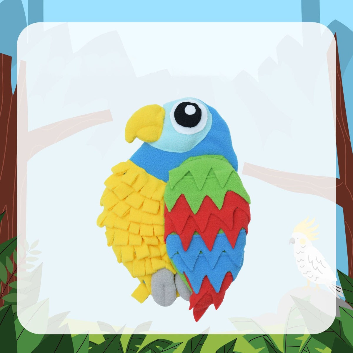 Snuffy – Colorful Parrot Snuffle Toy