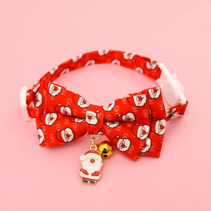 Christmoo - Christmas Bow Bell Adjustable Cat Collar