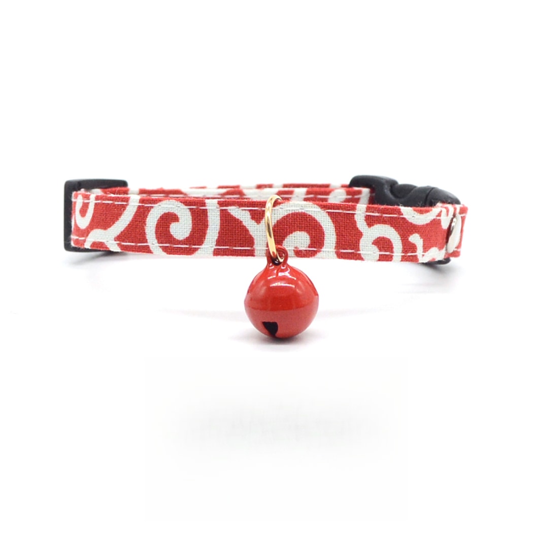 Mokka - Playful Red Trendy Prints Pet Collar