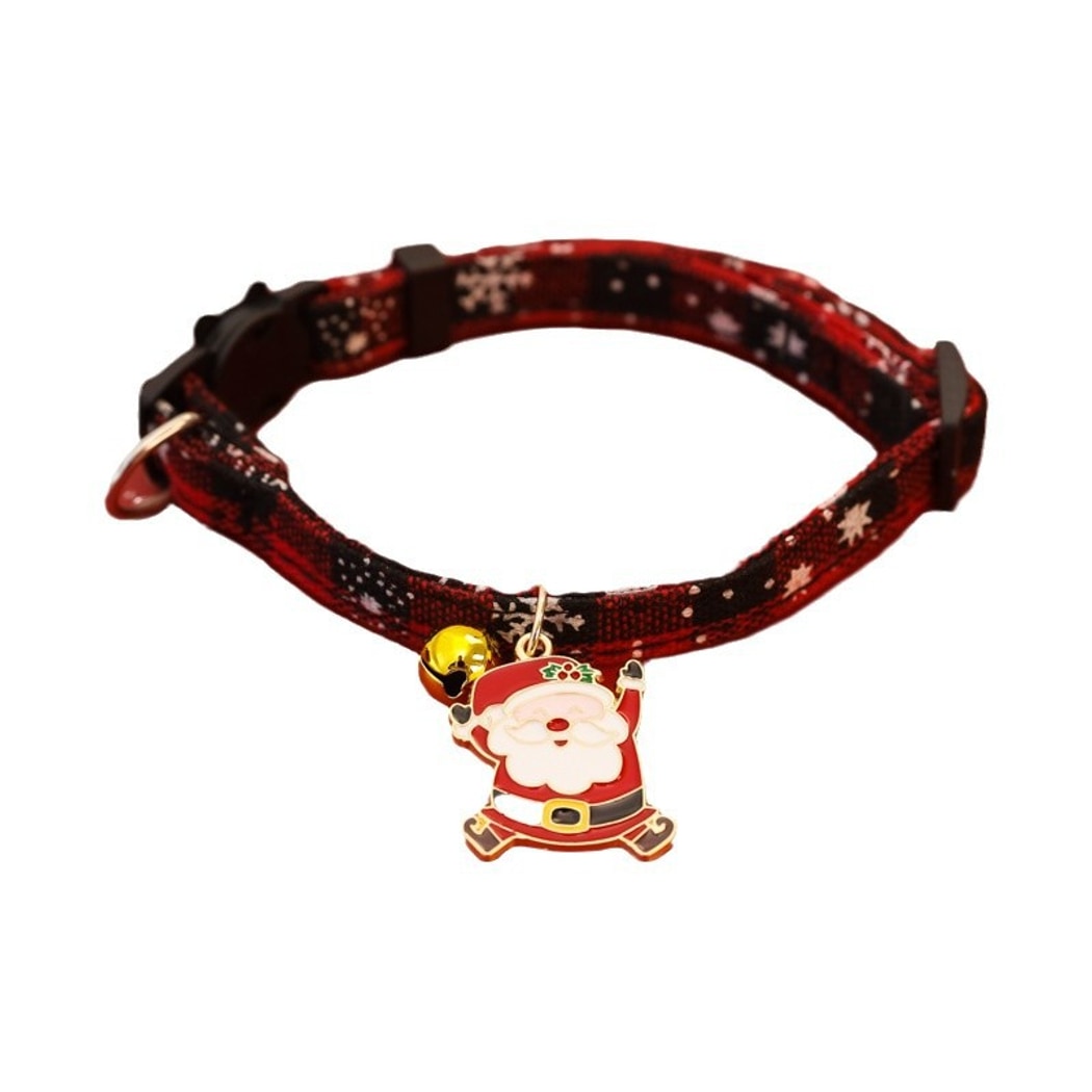 Christmoo - Cartoon Christmas Motif Bell Cat Collar