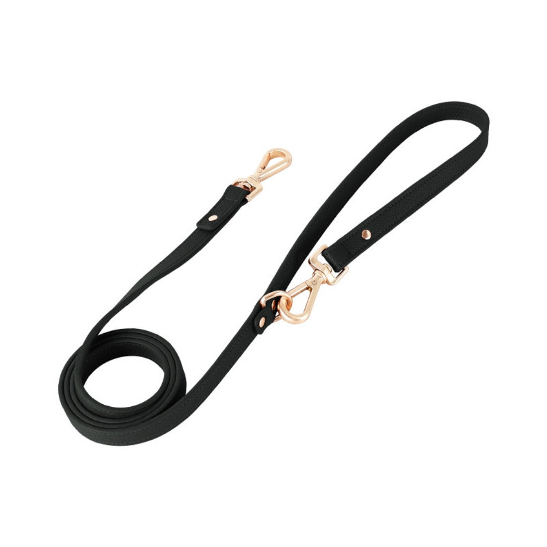 Loofie - 59in Solid Color Dog Leather Leash