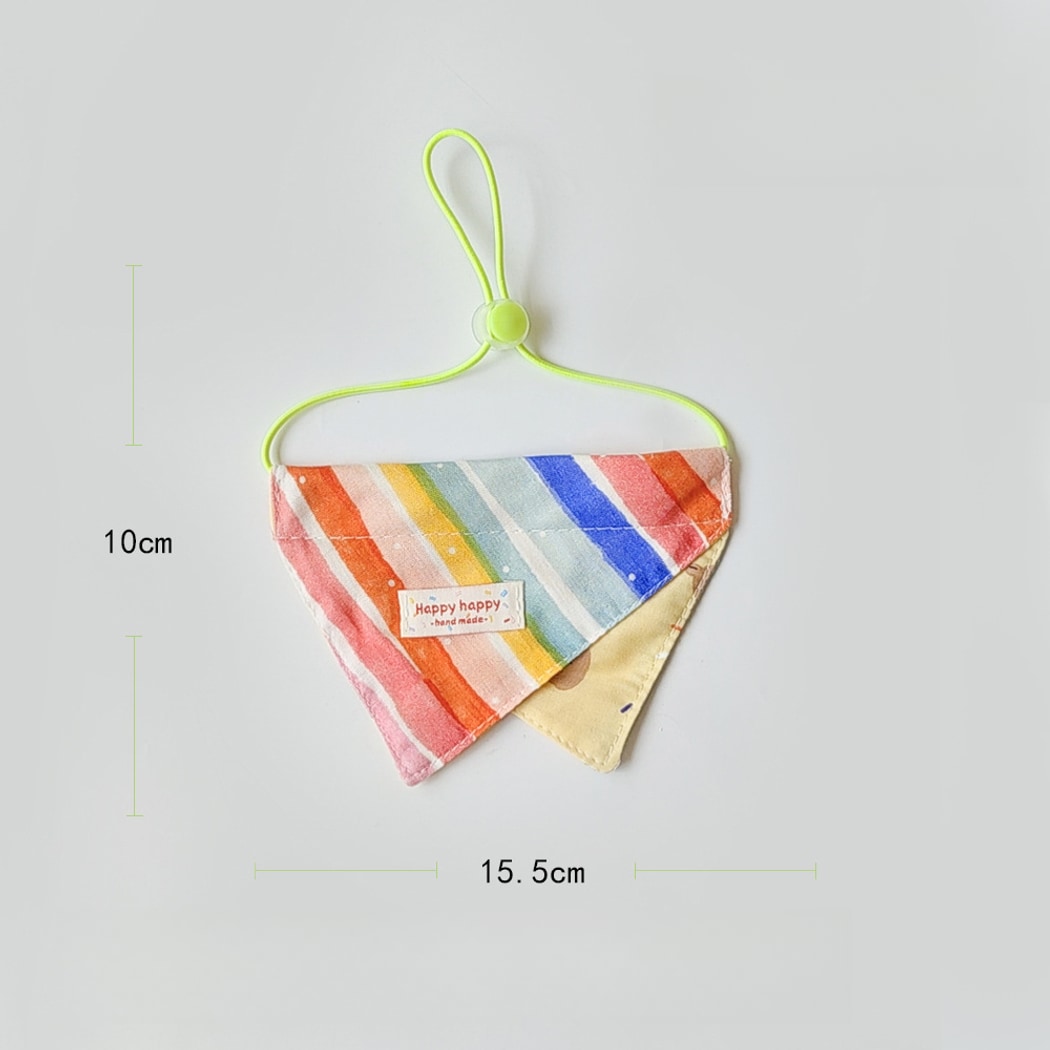 Mokka - Rainbow Stripe Cartoon Pet Bib