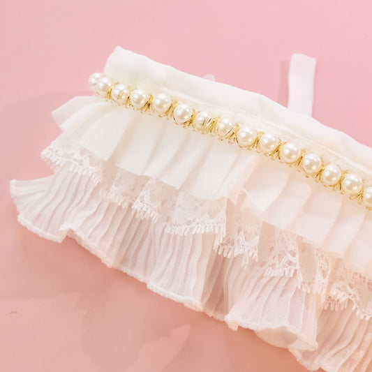 Mokka - Lace Ruffle Princess Style Cat Collar