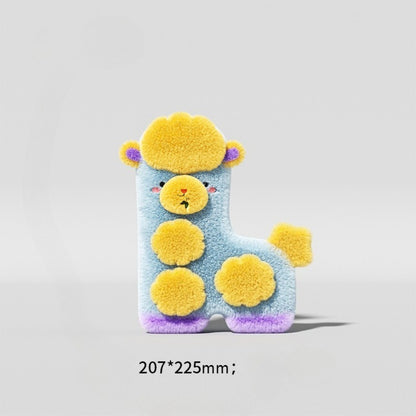 Petkin giraffe plush dog toy standing upright with visible spots
