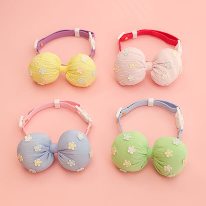 Mokka - Flower Bow Adjustable Cat Collar
