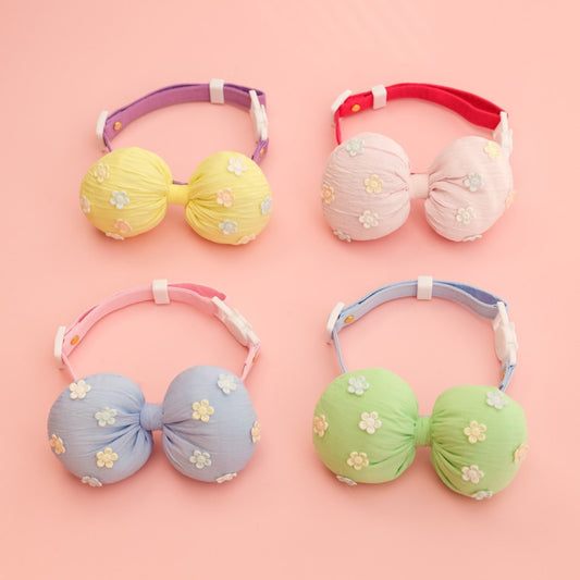 Mokka - Flower Bow Adjustable Cat Collar