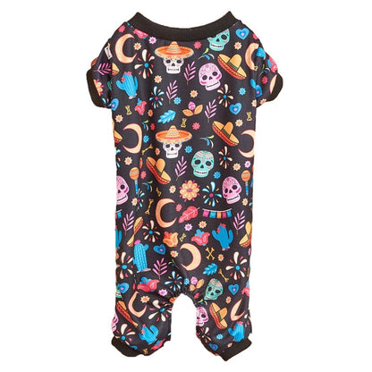 Halloweek - Halloween Skeleton Print Dog Jumpsuit