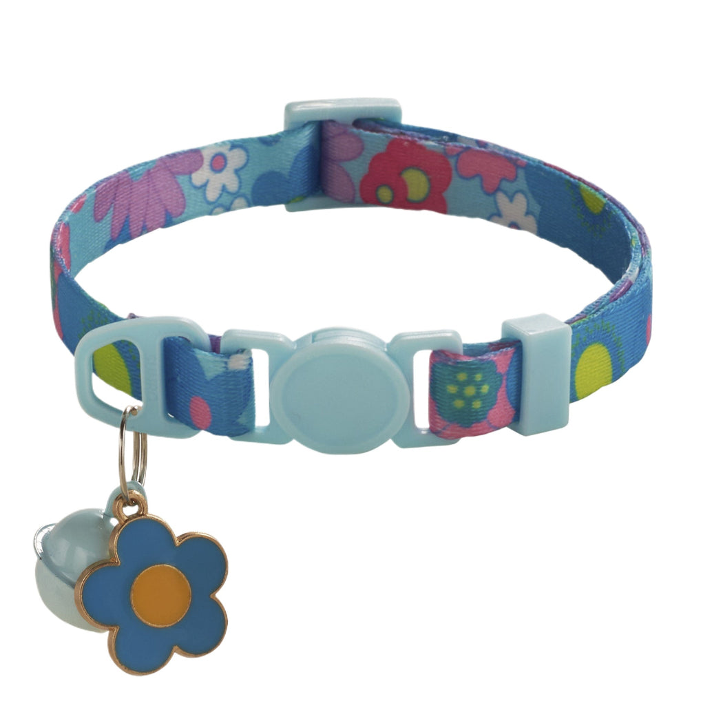 Mokka - Flower Charm Breakaway Cat Collar