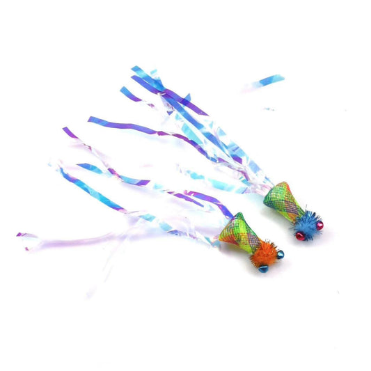 Moo - Sparkle Ribbon Teaser Play Cat Toy
