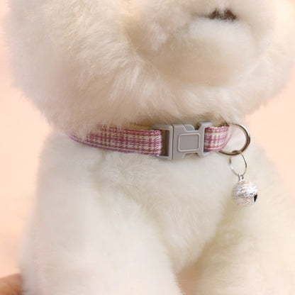 Mokka - Plaid Bell Casual Everyday Cat Collar
