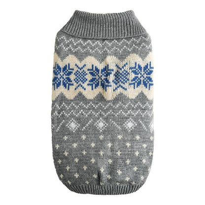 Ozzie - Winter Motif Knit Dog Sweater