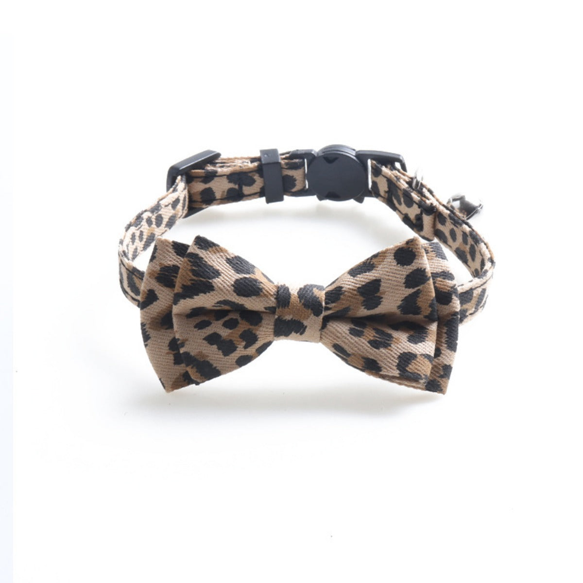 Mokka - Leopard Print Bow Tie Collar