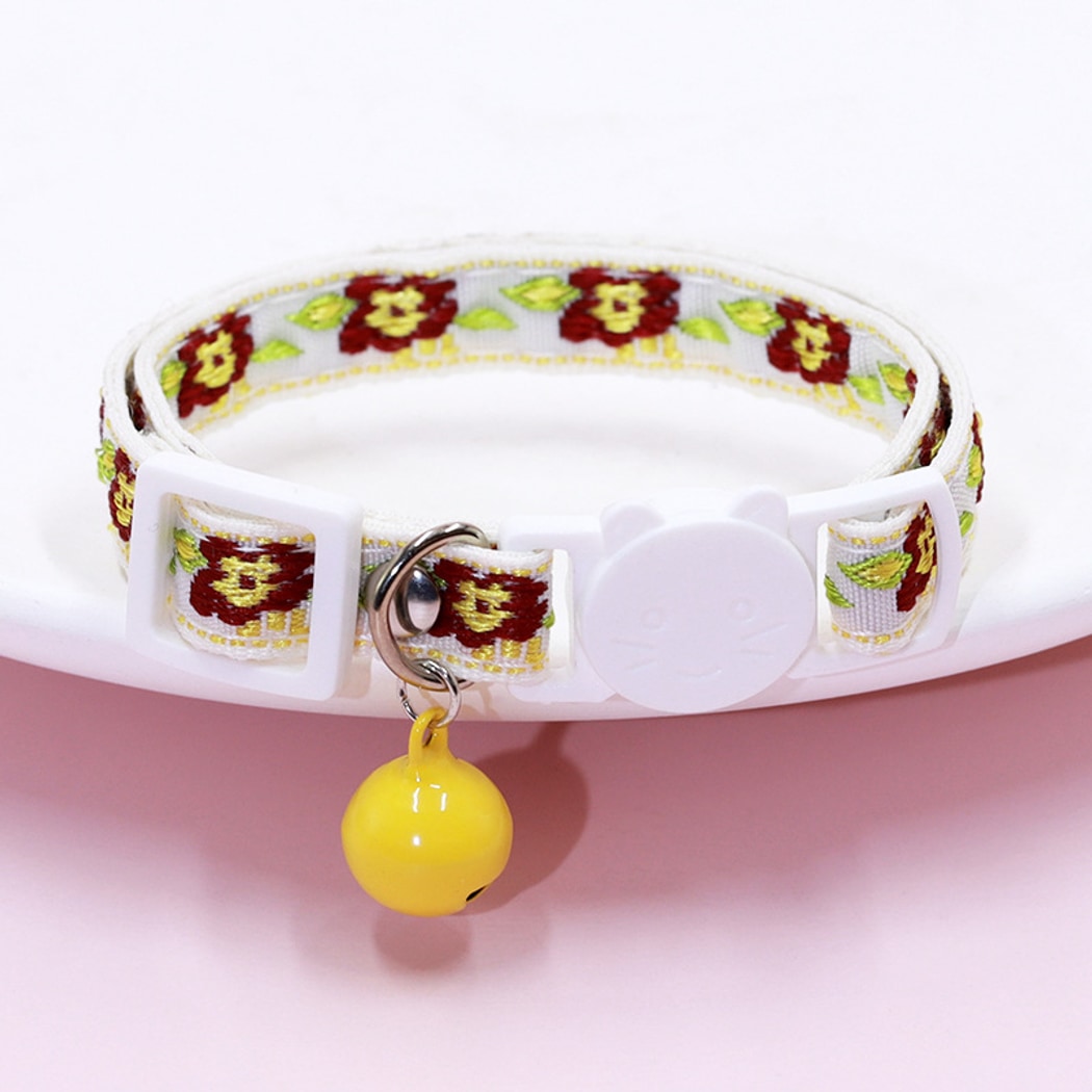 Mokka - Floral and Geometric Patterns Cat Collar