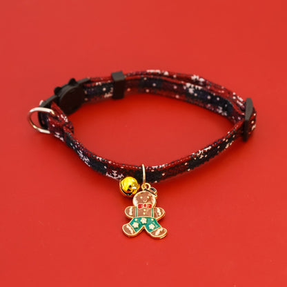 Christmoo - Cartoon Christmas Motif Bell Cat Collar