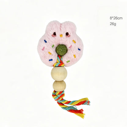 Moo - Plush Character Face Ball Accent Cat Toy