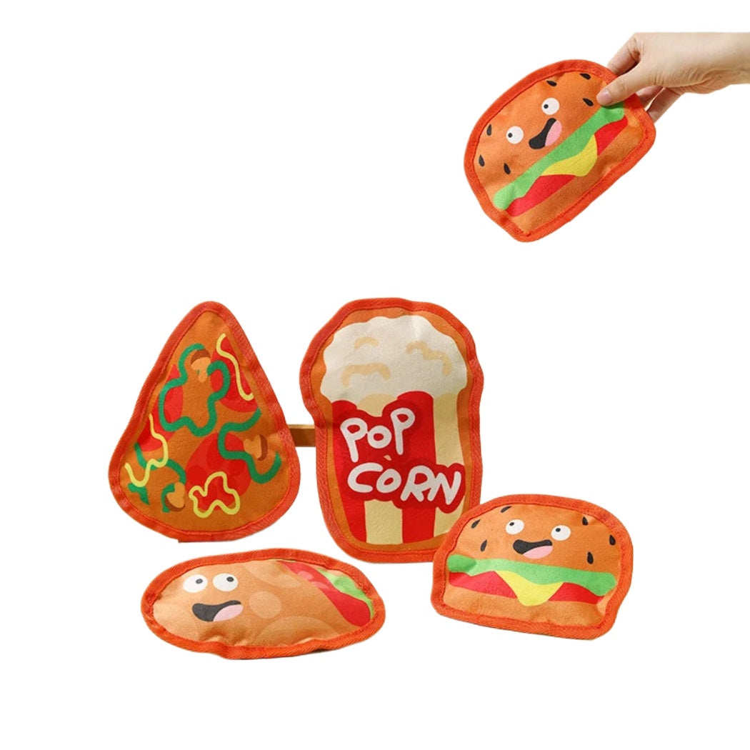 Petkin -  Fast Food Snack Plush Dog Toy