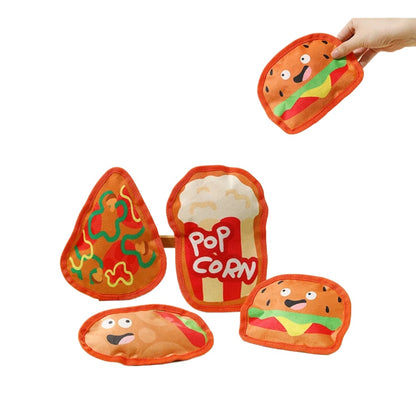 Petkin -  Fast Food Snack Plush Dog Toy