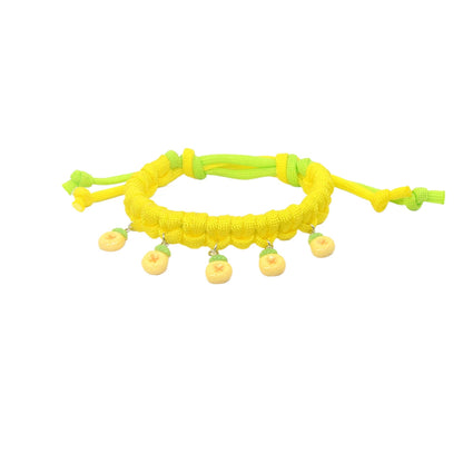 Mokka Fruit Charm Cat Collar worn by a cat with visible fruit charms