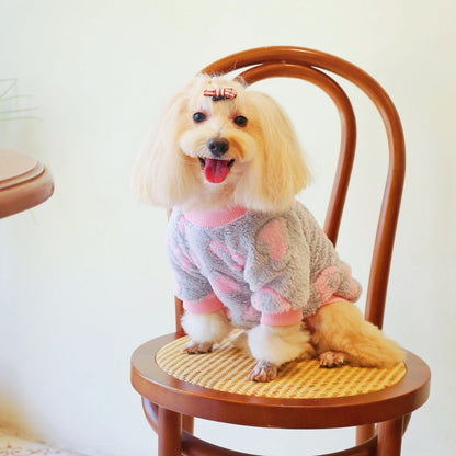 Ozzie - Heart Pattern Pullover Pet Hoodie Sweatshirt