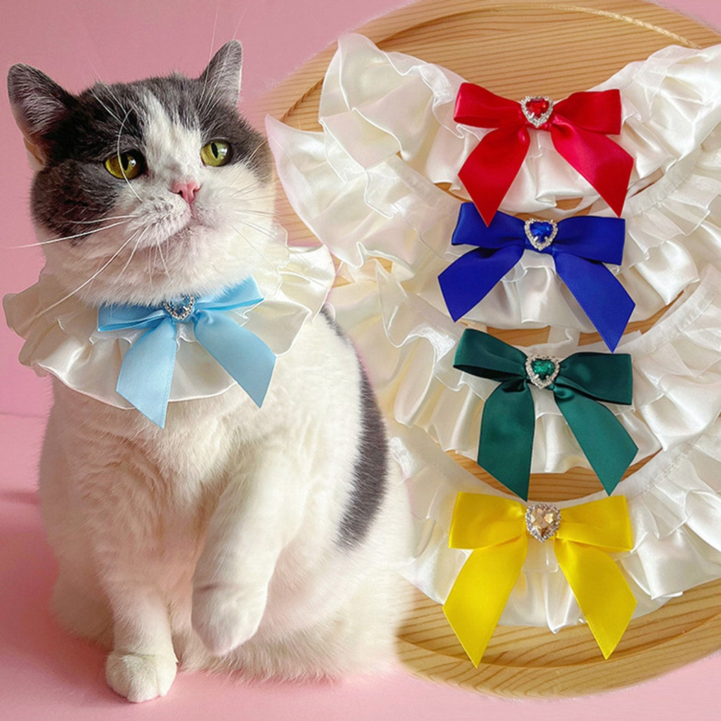 Mokka - Heart Bow Princess Style Cat Collar