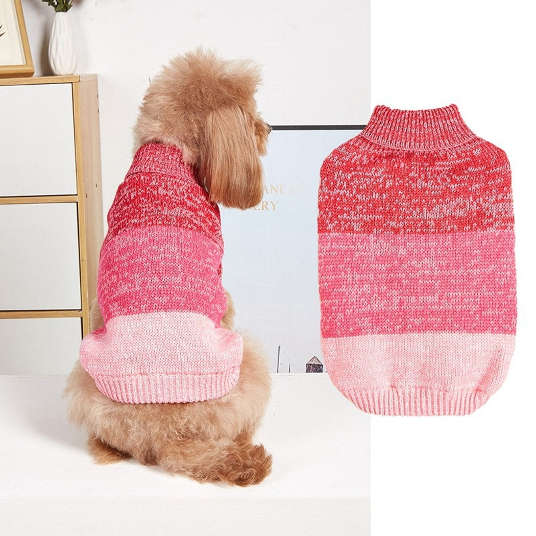 Ozzie - Gradient Turtleneck Pet Knit Sweater
