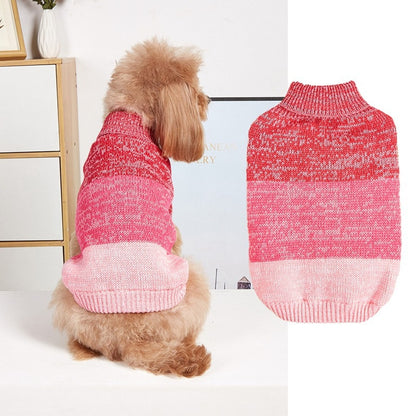 Ozzie - Gradient Turtleneck Pet Knit Sweater