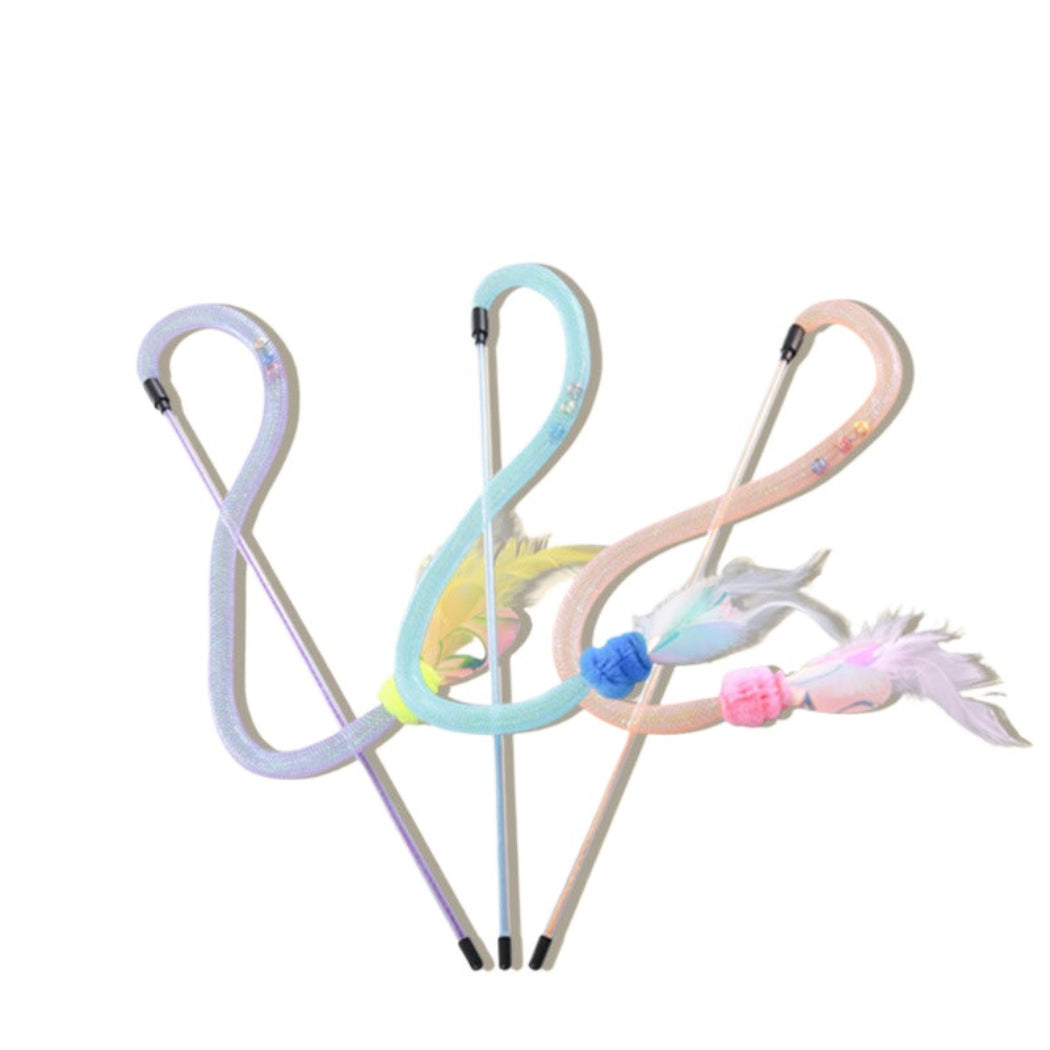 Moo - Soft Feather Wand Cat Toy