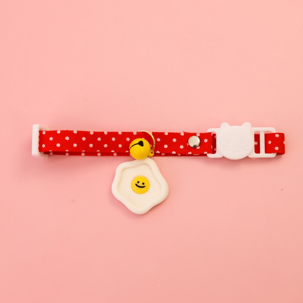 Mokka - Polka Dot Smiley Cat Collar