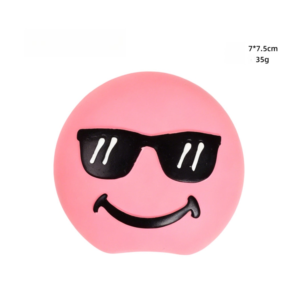 Petkin - Cartoon Smiley Squeaky Interactive Dog Toy