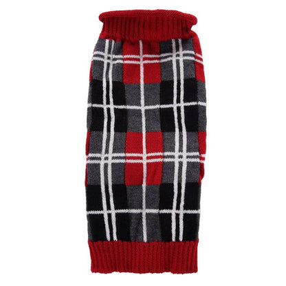 Ozzie - Classic Plaid Style Dog Sweater