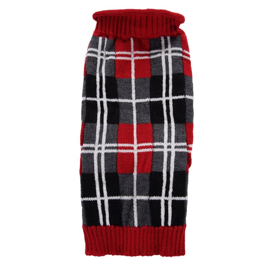 Ozzie - Classic Plaid Style Dog Sweater