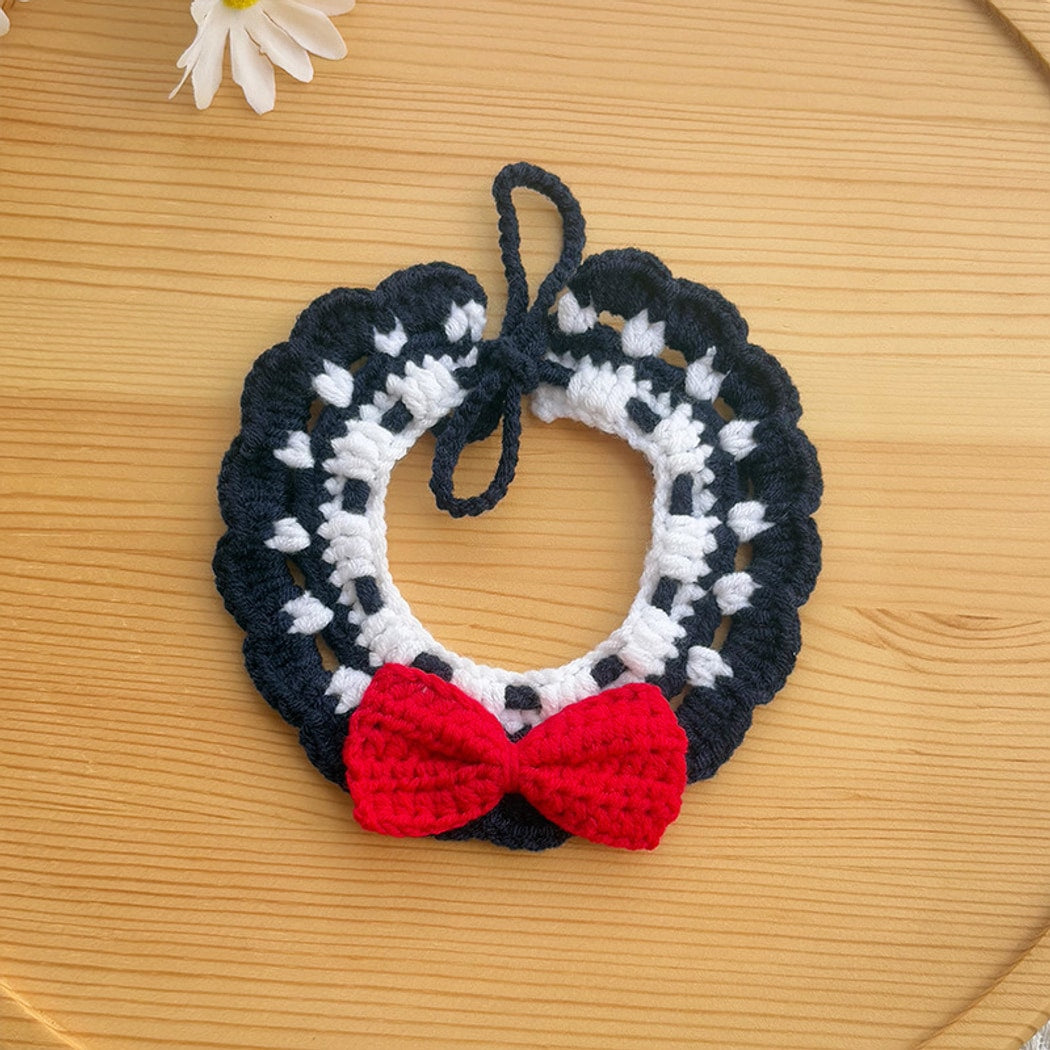 Mokka - Bow Decorative Tie Strap Cat Collar