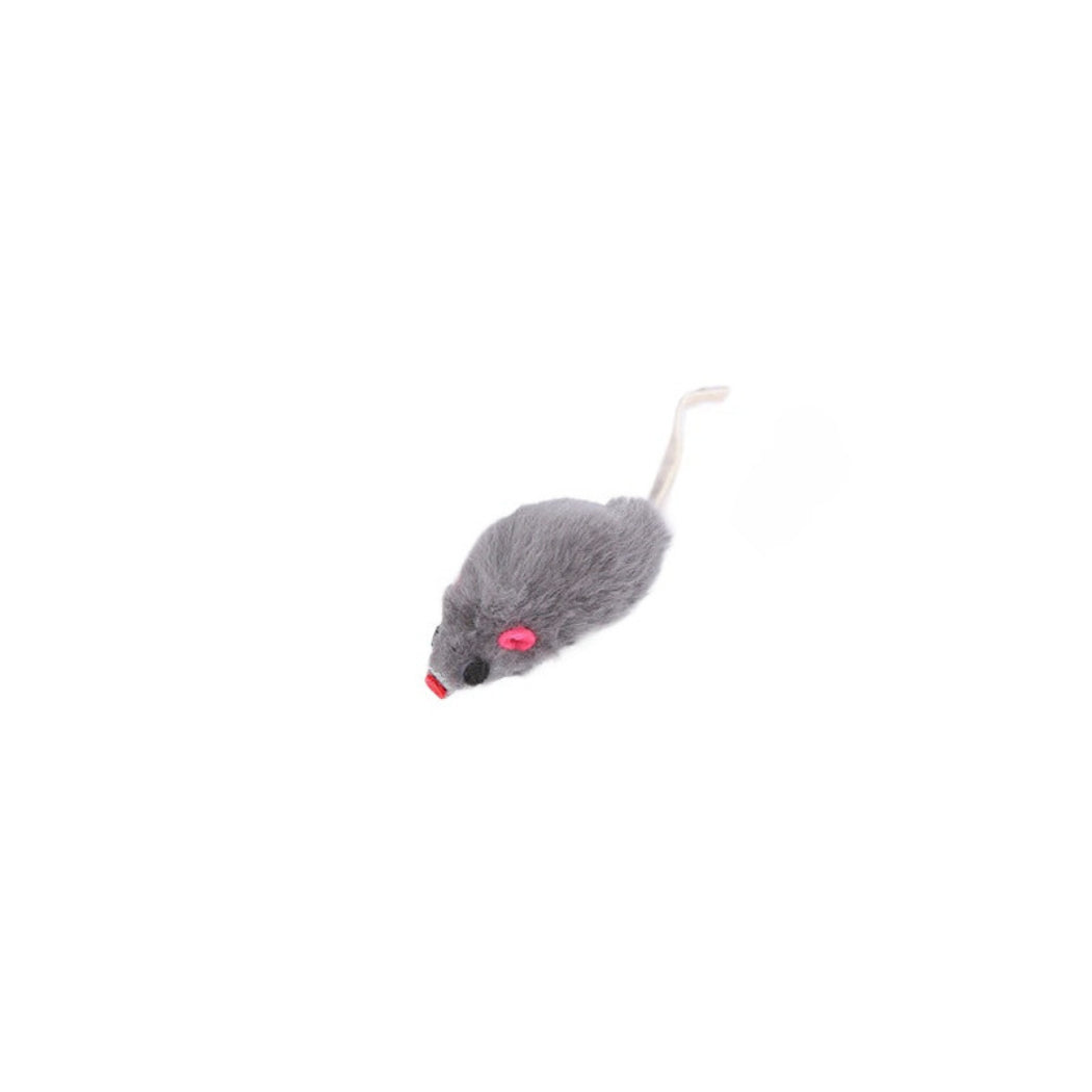 Moo - Mouse Shape with Ribbon Tail Cat Toy