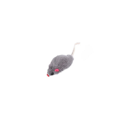 Moo - Mouse Shape with Ribbon Tail Cat Toy