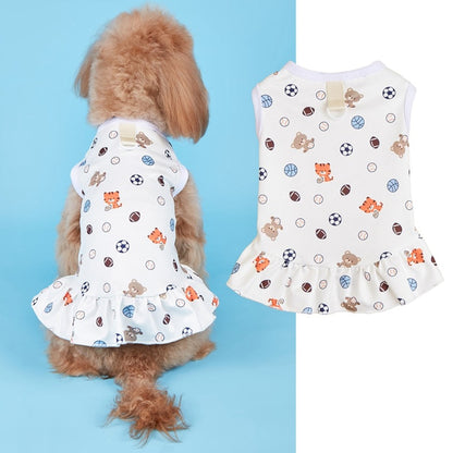 Ozzie - Playful Print Vest Style Pet Dress