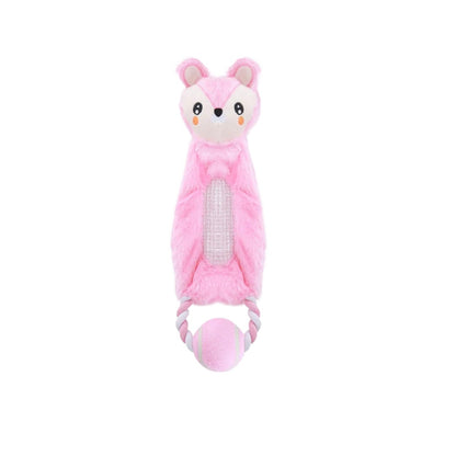 Petkin - Animal Plush Rope Ball Dog Toy